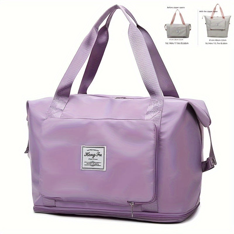 Travel Storage Zipper Handbag, Large Capacity Luggage Bag, Gym Bag, Portable Versatile Bag