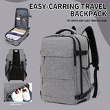 15.6 Inch Laptop Backpack for Men & Women - Lightweight High Quality Travel Backpack with Shoe Compartment, Large Capacity College School Bag, Adjustable Chest Pockets & Ergonomic Design for Business Commuting, Outdoor Advent