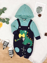 Baby Boy Clothes Newborn Outfits Infant Fall Winter Long Sleeve Cartoon Romper Bodysuit+ Pocket Pants Set 0 Months-18 Months, for Outdoor