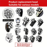 8 Blades Electric Shaver Replacement Heads, Shaver Replacement For Electric Razor Shaving Bald Tool, Head And Face Electric Razor Shaver Head