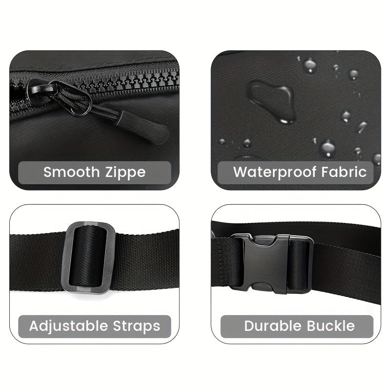 Stylish Everywhere Belt Bag - Adjustable Waist Pack for Secure, Hands-Free Adventure - Perfect for Running, Hiking, Cycling, and Outdoor Sports