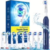 Rotating Electric Toothbrush For Adults, 4 Modes Deep Clean Electric Toothbrush With Rechargeable Power, Fast Charge