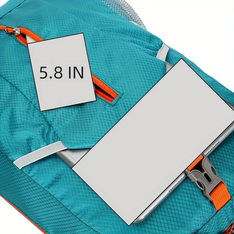 25L Foldable Outdoor Sports Backpack, Waterproof Mountaineering Hiking Travel Daypack, Color Contrast School Bag