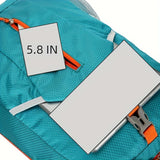 25L Foldable Outdoor Sports Backpack, Waterproof Mountaineering Hiking Travel Daypack, Color Contrast School Bag