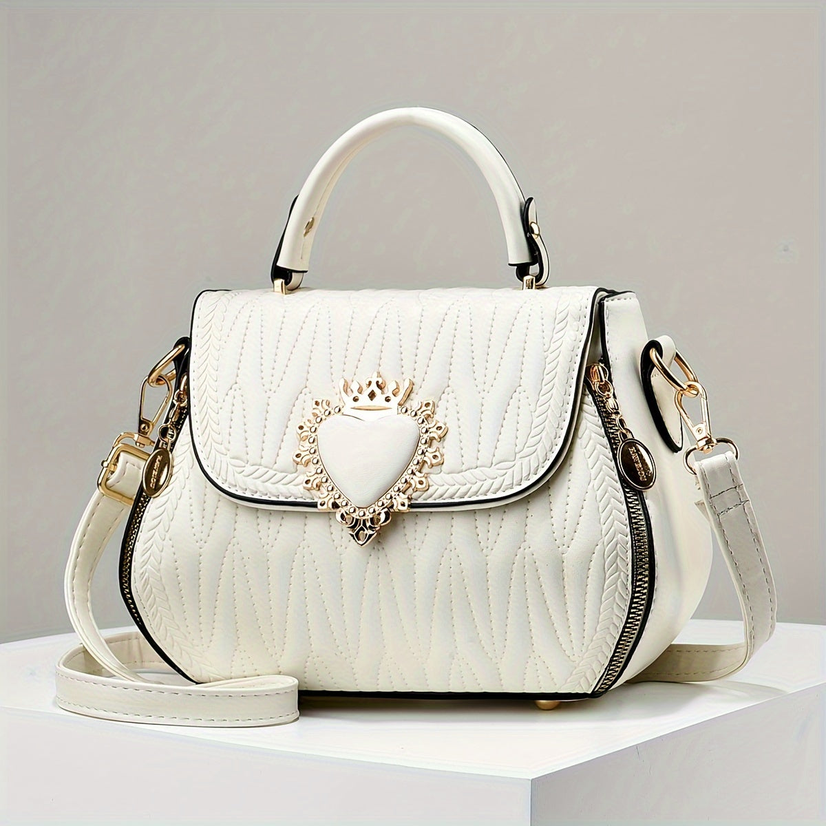 Chic Faux Leather Crossbody Bag Suits For Teens