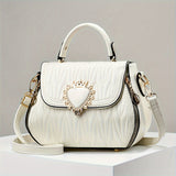 Chic Faux Leather Crossbody Bag Suits For Teens