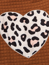 Girls 2pc, Leopard Print Heart Graphic Pullover + Leopard Print Flare Pants Kids Clothes For Fall (Random Leopard Pattern)