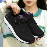 Women's Breathable Mesh Running Shoes - Lightweight, Non-Slip Sole for Casual & Walking, Fashionable Solid Color, Soft Bottom, New Model