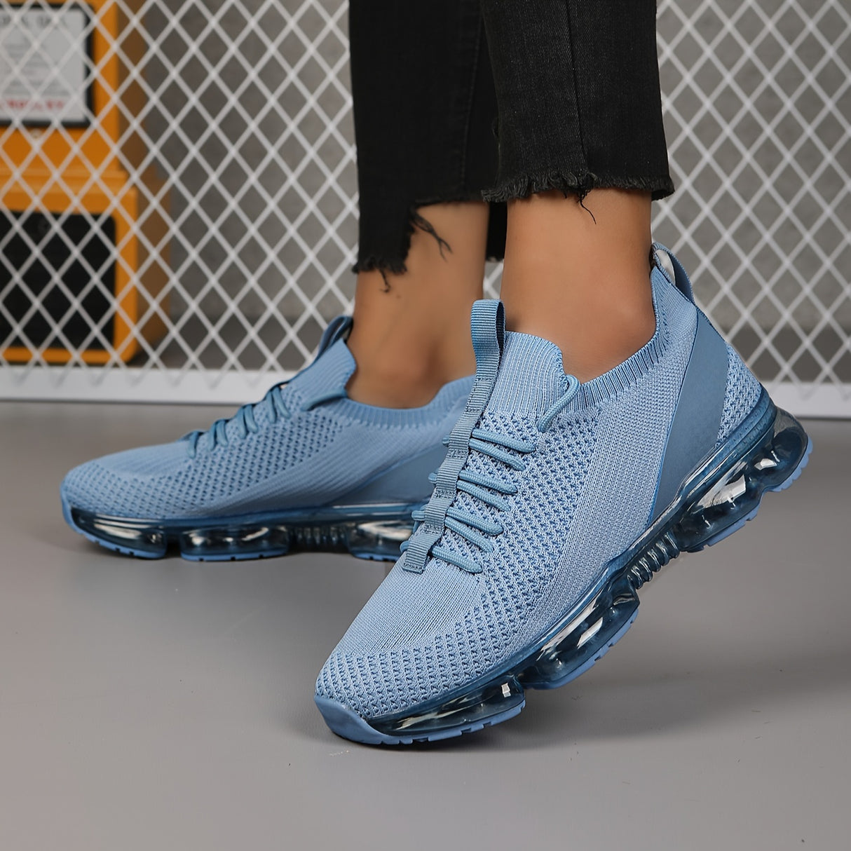 Ultra Lightweight Breathable Mesh Running Shoes - Stabilizing Support, Non Slip Sole, Wear Resistant Fabric Upper - Perfect for Summer, Stability and Casual Versatile Sports