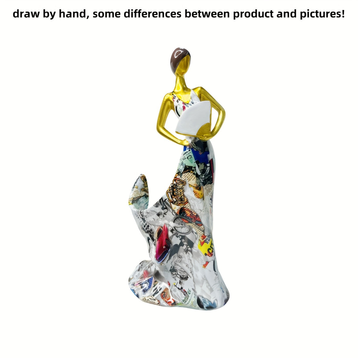 Resin Dance Goddess Wine Bottle Holder: A Versatile Home Decor Piece for Indoor and Outdoor Use - Suitable for Christmas, Easter, Thanksgiving, and More