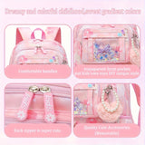 Girls' Hello Kitty Backpack/Duffel Bag - Pastel Pink School Bag with Zipper Closure, Large Capacity Travel luggage, Adjustable Shoulder Straps - Lightweight daypack for Girls, Birthday/Christmas/Holiday Gift for Anime Fans, O