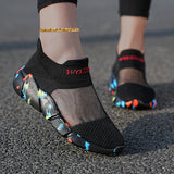 Women's Wear Resistant And Non-slip Running Shoes, Breathable And Comfortable Sock Shoes
