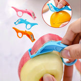 3pcs Portable Fruit Peeler Set - Stainless Steel Apple, Pear & Kiwi Skin Remover - Easy-to-Use Kitchen Gadget for Dorms & Home Use