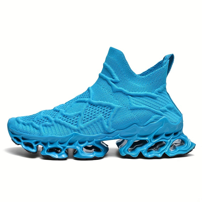 Women's Fashion Slip-on Athletic Running Shoes, Lightweight Shock Absorption Walking Shoes, Sporty Outdoor Mesh Casual Sneakers