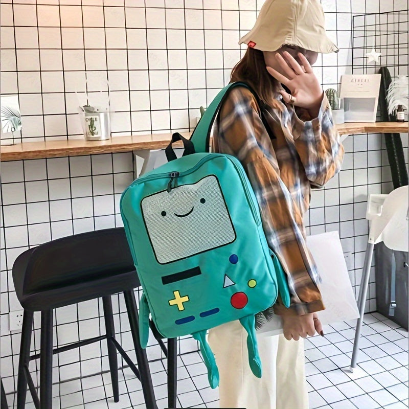 Cartoon Game Console Backpack, Funny Three-dimensional School Bag, Kawaii Nylon Travel Bookbag