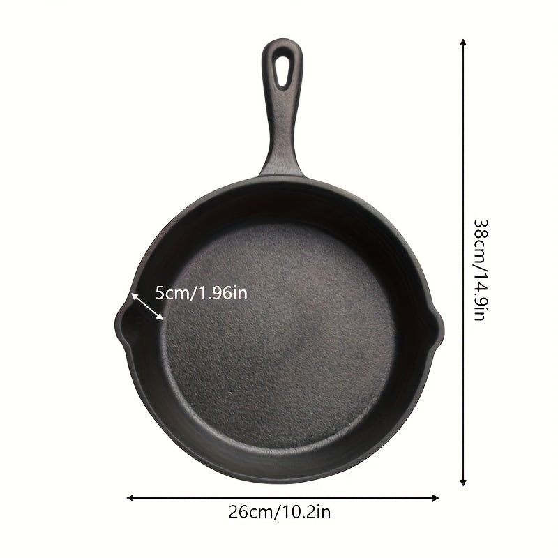 [Cast Iron Skillet] 3pcs/4pcs/5pcs Cast Iron Skillet Set | 6 Inch/8 Inch/10 Inch Cast Iron Frying Pan, Household Pan, Kitchen Accessories, Home Cook, Cast Iron Pan Without Coating Set