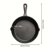 [Cast Iron Skillet] 3pcs/4pcs/5pcs Cast Iron Skillet Set | 6 Inch/8 Inch/10 Inch Cast Iron Frying Pan, Household Pan, Kitchen Accessories, Home Cook, Cast Iron Pan Without Coating Set