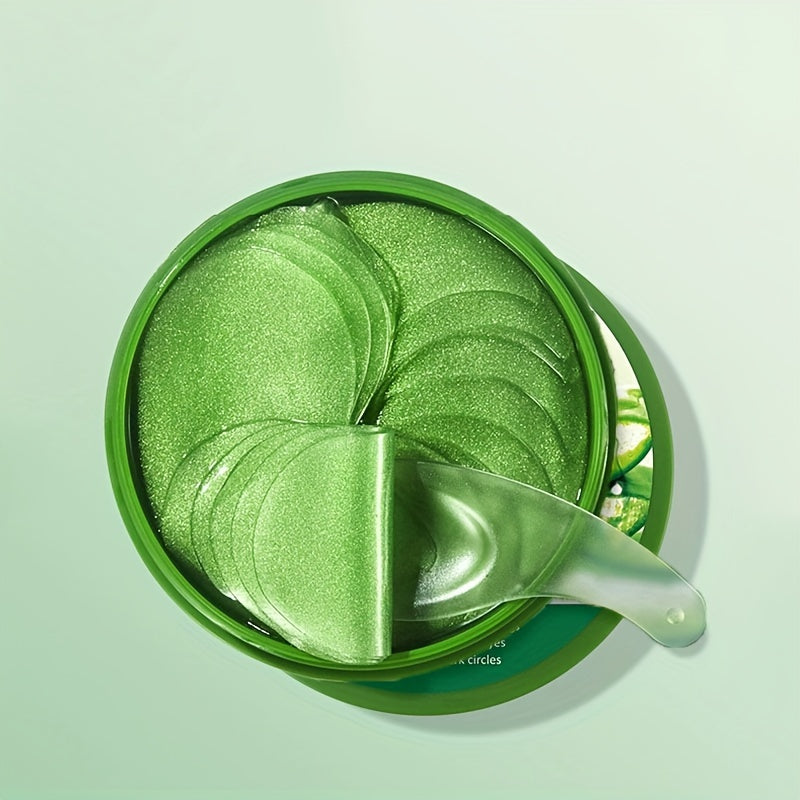 60pcs/Box, Aloe Vera Collagen Crystal Eye Mask Moisturizing And Firming Eye Care Eye Mask