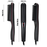 2-in-1 Ceramic Hair Straightener Brush - Advanced, All-in-One Styling Tool with Quick-Heat Tech & LCD Display - Perfect for All Hair Types, Daily Use & Stylish Womens Gift