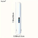 2-in-1 Wireless Mini Portable USB Hair Straightener Curling Iron - Intelligent Temperature Control, Anti-Scalding, Anion Care Hair, Large-Capacity Lithium Battery for Long-Lasting Life, Portable Charger for Travel and Party -