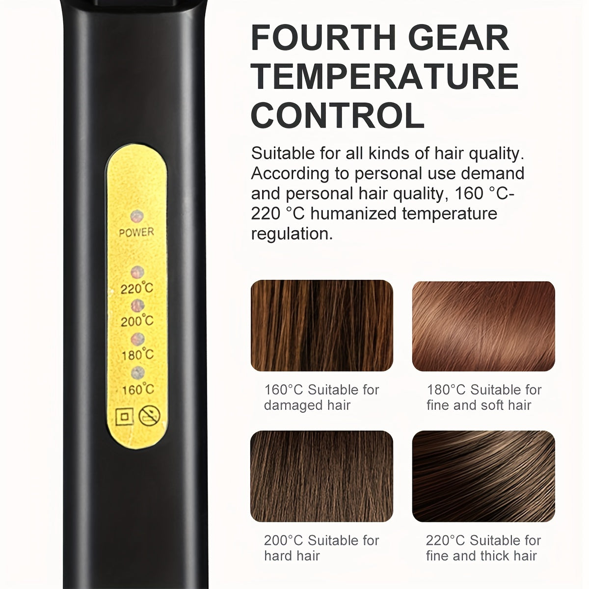 Professional Hair Straightener, Four-gear Temperature Adjustment, Flat Iron Curling Iron Hair Curler, Gifts For Women, Mother's Day Gift