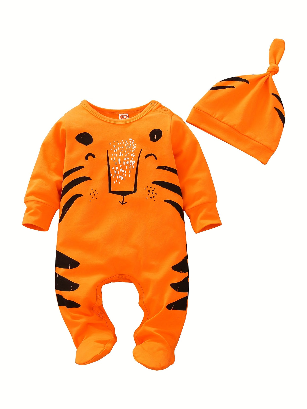 Baby Boys Jumpsuit Footies Rompers Long Sleeve Baby Boy Clothes Animal Patterns One-Piece And Hat Infant Outfits, for Outdoor