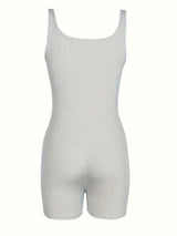 3Pcs Set Sleeveless Yoga Jumpsuits - High Stretch & Comfort Square Neck, Versatile Activewear for Women