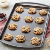 2 Pack Everday Nonstick Carbon Steel 17 x 11 Baking Sheet Set, Large Sized Carbon Steel Cooking Pans, Bakeware Set, Cookie Sheets for Baking, Oven Pan Set, Best for halloween christmas Party Gift-The Classic Collection (2x La