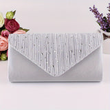 Glamorous Rhinestone Clutch Bag - Sparkling Evening Purse with Chic Detachable Chain Strap - Perfect for Parties, Carnivals, and Music Festivals