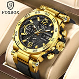 Fashion Casual Men's Watch with Multiple Color Choices. Electronic Dual Display Glowing Multi-Functional Chronograph Watches. Suitable for outdoor camping