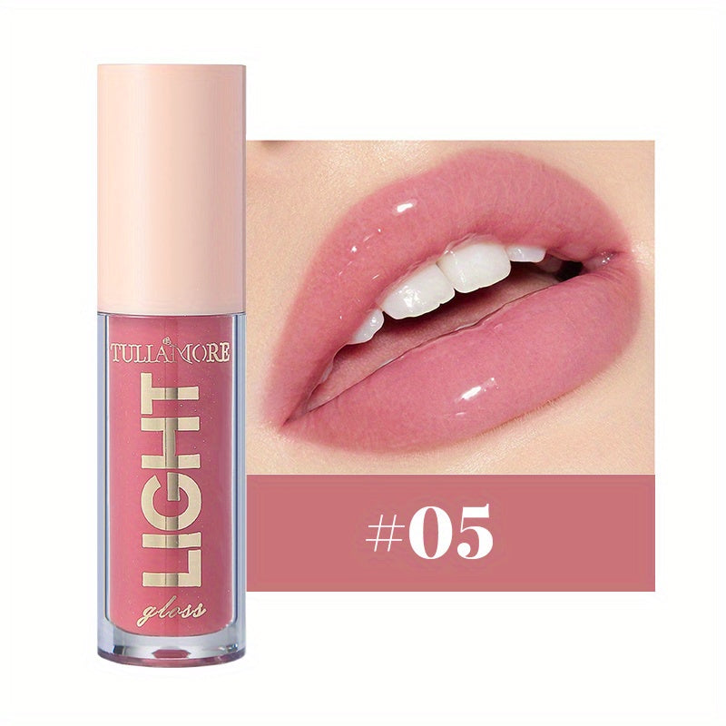 12 Colors Pearlescent Moisturizing Lip Gloss - Lustrous Mirror Nude Lip Stain with Natural Lip Oil for Valentine's Day Gifts
