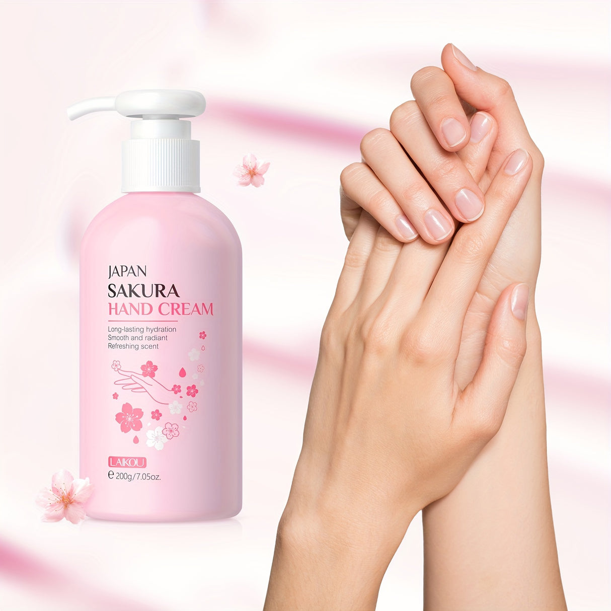 200g Sakura Nourishing Hand Cream - Intense Moisture, Softens & Soothes Dry Skin, Ideal for Everyday Use