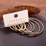 14K Plated Classic Hoop Earrings Set - Timeless Jewelry for Daily Wear, Party Decoration, and Ornament - Hypoallergenic, Nickel-Free, and Durable