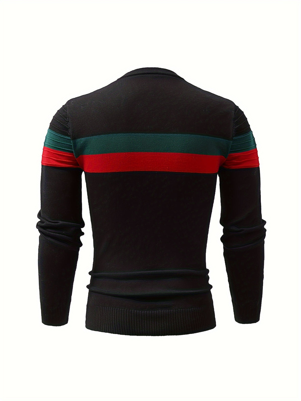 Cool Knitted Sweater For Men, Men's Casual Retro Striped Pullover Knit Sweater Streetwear For Winter Fall, As Gifts