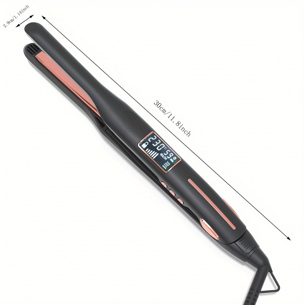 Hair Straightener Professional Ceramic Flat Iron With LED Display, 2 In 1 Hair Straightener & Curling Iron, Suitable For All Hairstyles