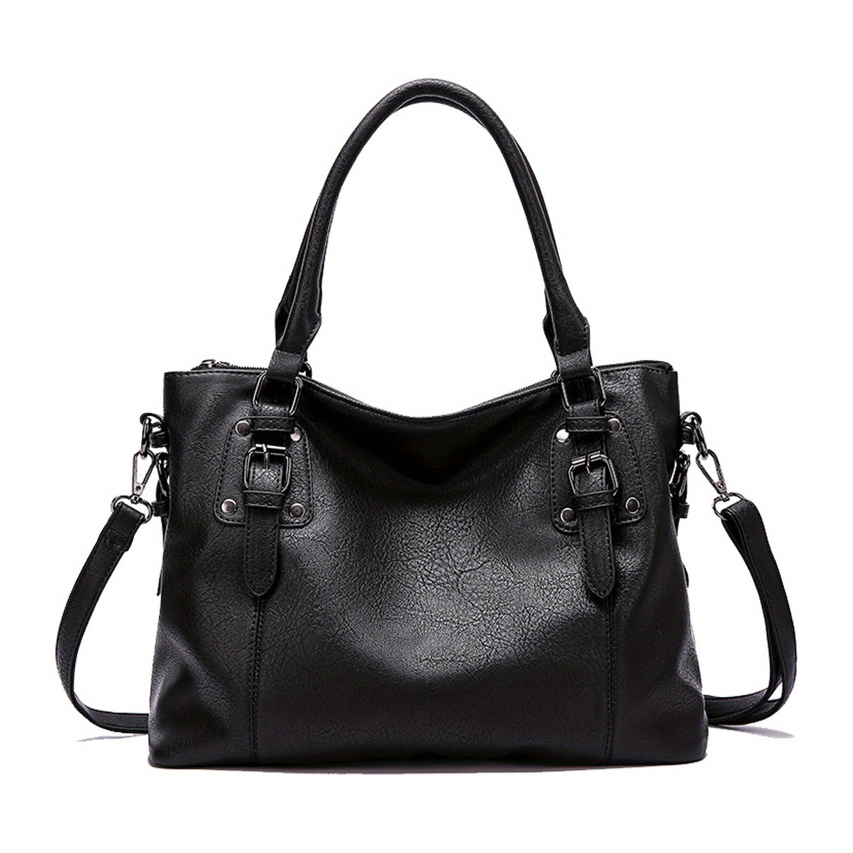 Fashionable Designer Soft Leather Retro Tote Bag - Large Capacity, Multi-pocket Organizer - Casual Ladies Shoulder & Crossbody Bag with Adjustable Strap - Perfect Mothers Day Gift for Her - Durable, Stylish, and Versatile Pur