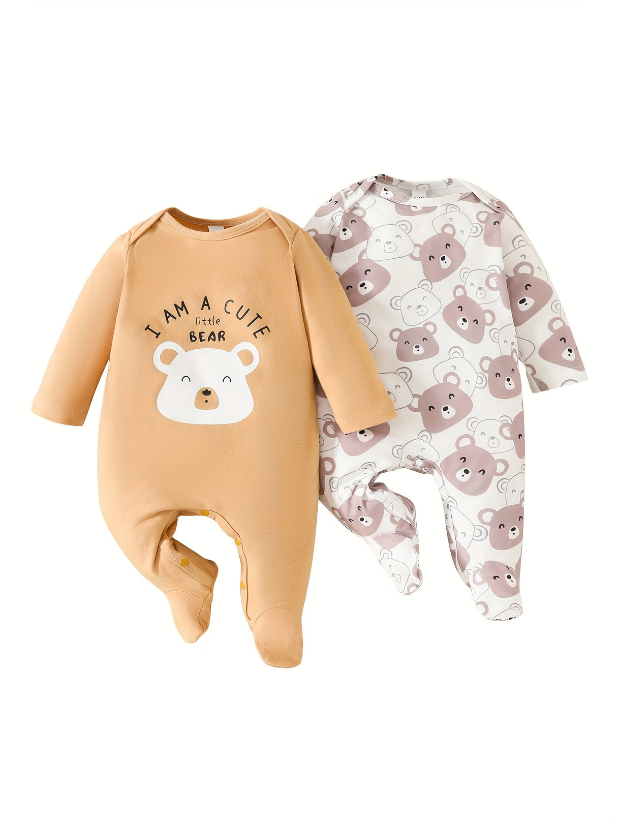 2pcs Infant Baby Boy Romper Animal Print Outfit Long Sleeve Jumpsuit Newborn Baby Clothes Set, for Outdoor