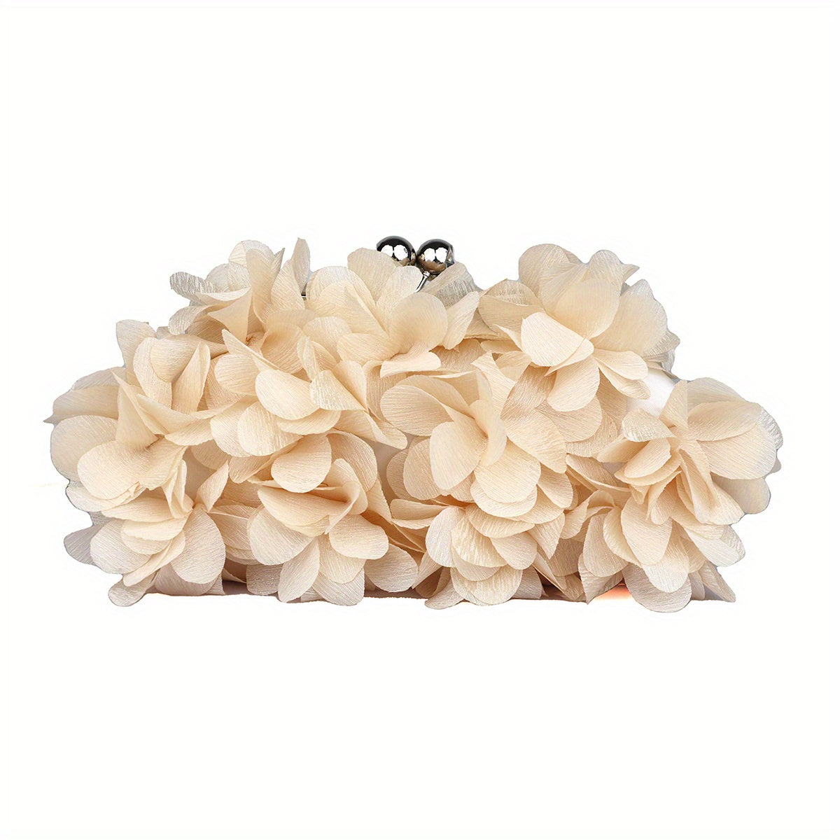 Luxury Floral Embroidered Clutch Handbag - Stylish Evening Purse for Weddings, Banquets & Proms - Compact, Magnetic Closure, Perfect Glam Accessory for Brides & Fashionistas