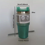 20oz/30oz Vacuum Insulation Mug With Lid And Straw, 304 Stainless Steel Vacuum Insulation Cup, Coffee Cup, Safe For Dishwasher Eid Al-Adha Mubarak