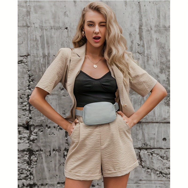 Stylish Everywhere Belt Bag - Adjustable Waist Pack for Secure, Hands-Free Adventure - Perfect for Running, Hiking, Cycling, and Outdoor Sports