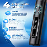 Rotating Electric Toothbrush For Adults, 4 Modes Deep Clean Electric Toothbrush With Rechargeable Power, Fast Charge