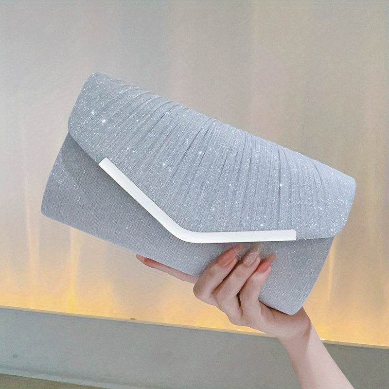 [For Dance Parties Sparkling Clutch] Women's Evening Clutch Bag, Sparkling Handbag For Dance Parties, Weddings, Cocktail Parties, Luxurious Wallet Clutch Bag, Sparkling Handbag For Banquets, And Shoulder Bags