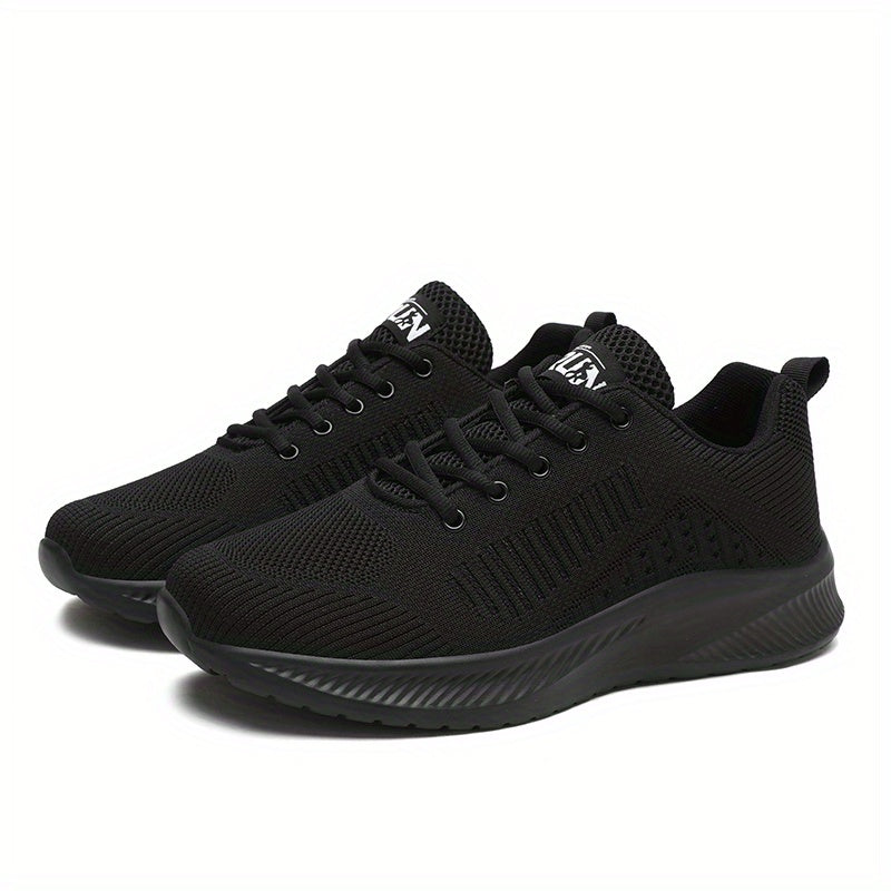 Breathable and Durable Men's Running Shoes with Shock Absorption and Lace-Up Design for Outdoor Activities