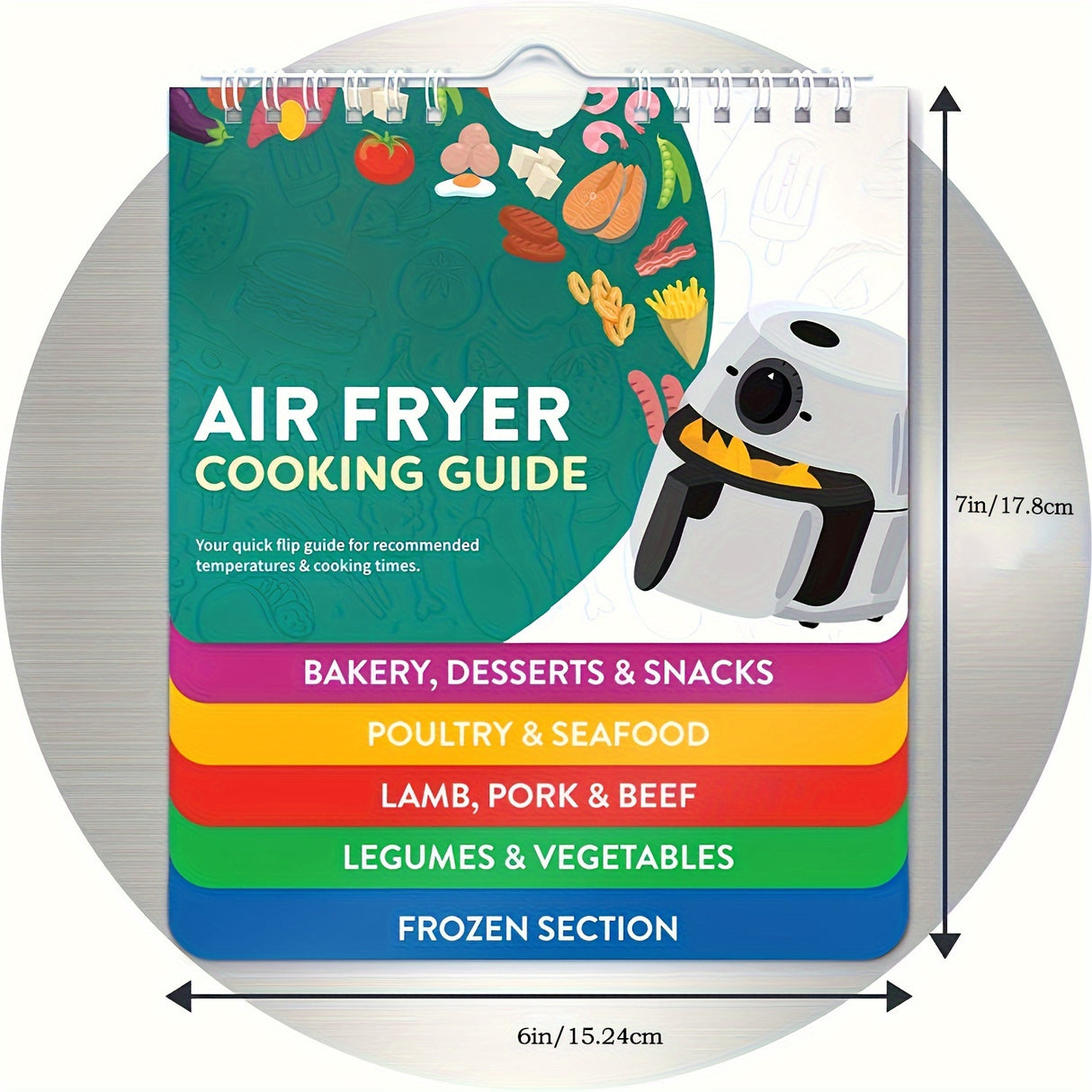 Air Fryer Cheat Sheet Magnets: Cooking Times Chart, Conversion Guide & More - The Ultimate Air Fryer Accessories!