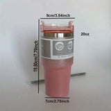 20oz/30oz Vacuum Insulation Mug With Lid And Straw, 304 Stainless Steel Vacuum Insulation Cup, Coffee Cup, Safe For Dishwasher Eid Al-Adha Mubarak