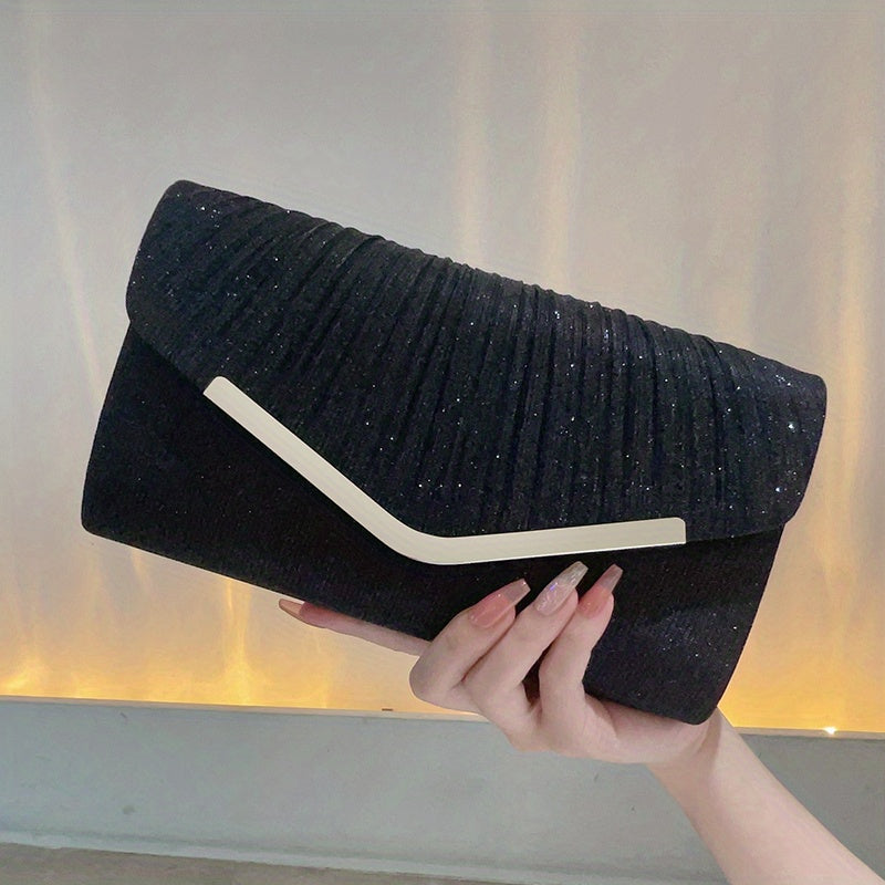 [For Dance Parties Sparkling Clutch] Women's Evening Clutch Bag, Sparkling Handbag For Dance Parties, Weddings, Cocktail Parties, Luxurious Wallet Clutch Bag, Sparkling Handbag For Banquets, And Shoulder Bags