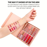 12 Colors Lip Gloss Set Liquid Lip Gloss Makeup Cosmetic Liquid Lipstick Smudge Proof Waterproof Lip Tint Set Mother's Day Gift