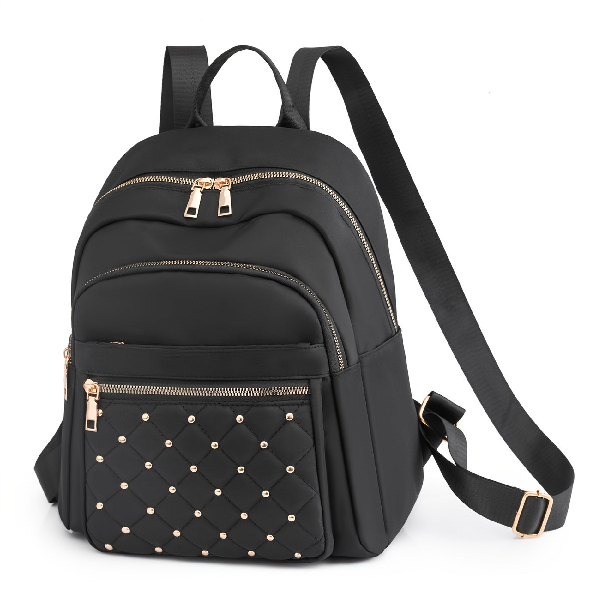 Quilted Convertible Backpack Purse, Anti-Theft Two-Way Daypack, Women's Travel & School Bag