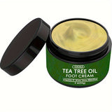 [Natural Moisturizing Cream] COCALE Tea Tree Oil Moisturizing Cream | Hypoallergenic Body, Foot & Face Cream with Aloe Vera, Hyaluronic Acid & Honey - 2oz, Light Beige Hydration, Natural Ingredient Design