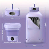 A Portable Washing Machine + A Portable Clothes Dryer, A Total Of Two Washing And Drying Sets, Folding Mini Small Washing Machine, Storable Portable Dryer, Home, Travel, Car, Dormitory And Apartment, Simple To Use And Does No